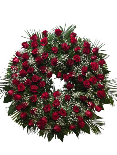 Corona de Rosas Rojas