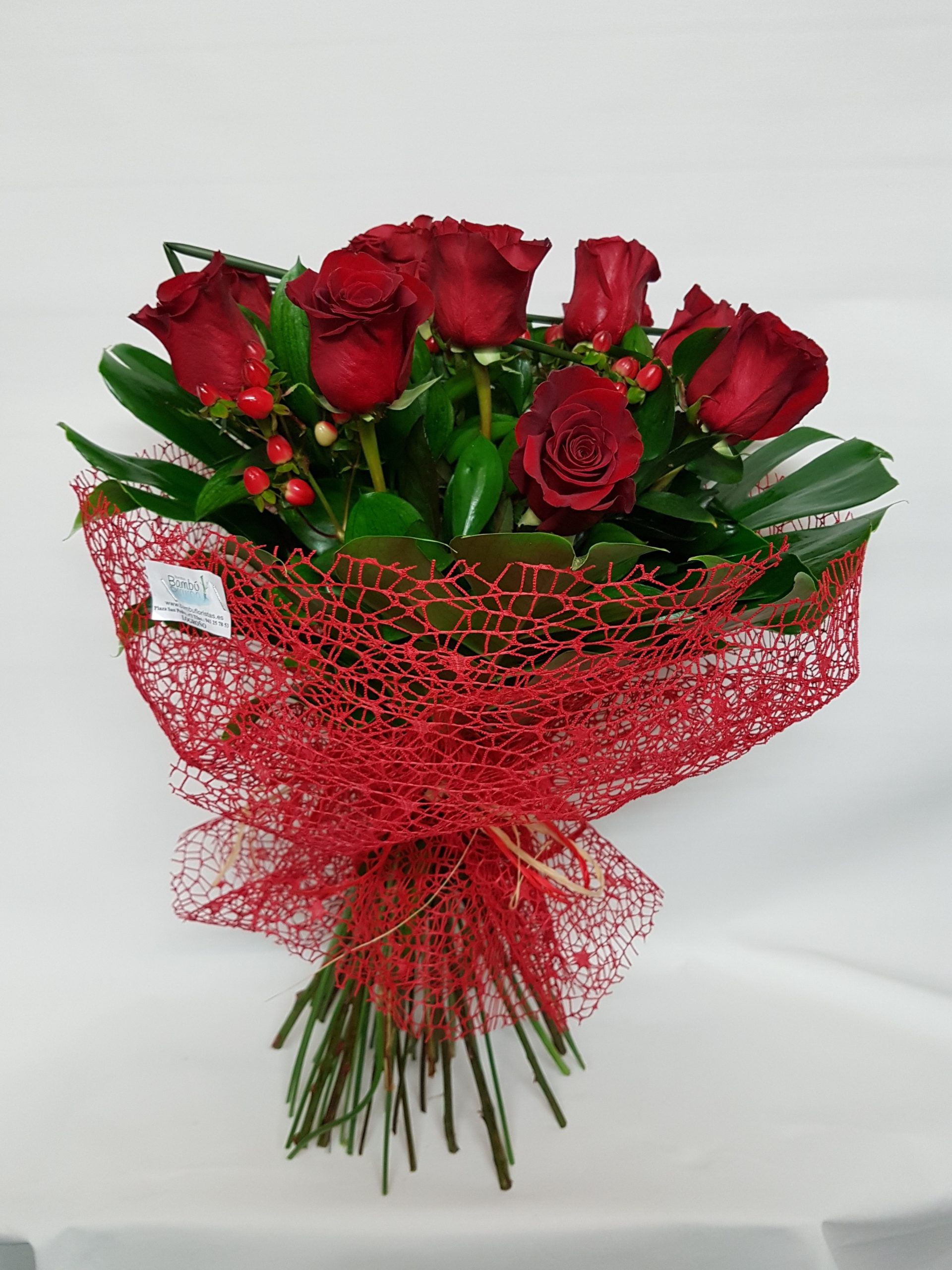 Ramo de 12 rosas rojas