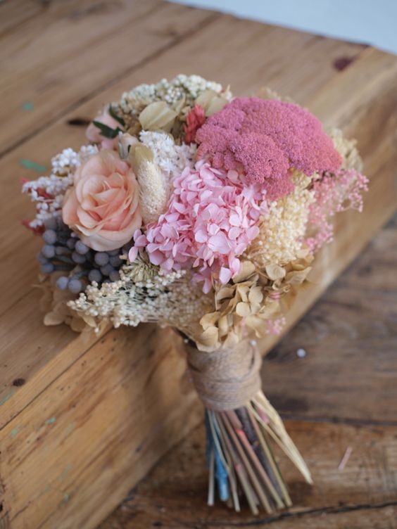 RAMO NOVIA ROMANTICO FLOR PRESERVADA