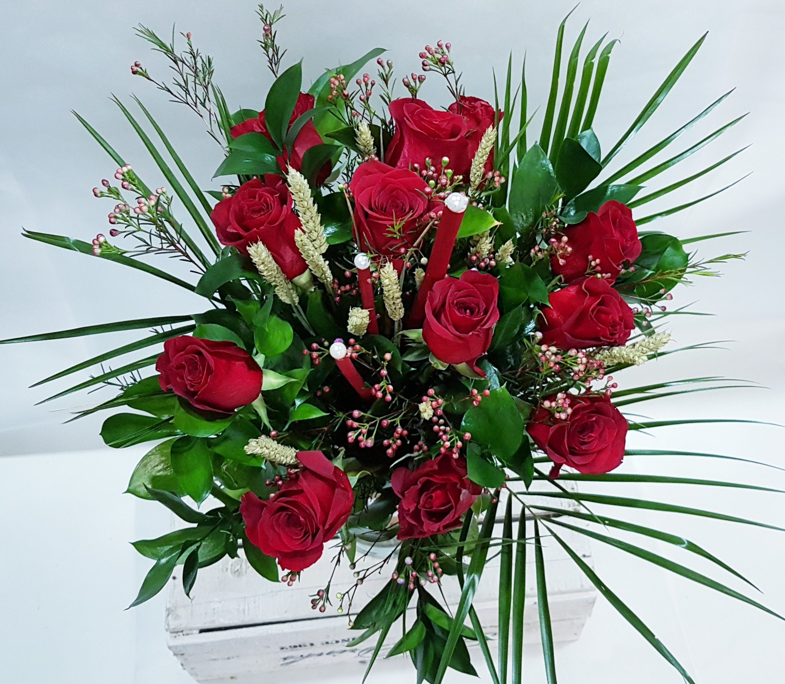 Ramo de 12 rosas rojas