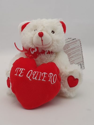 PELUCHE 20 CM TE QUIERO